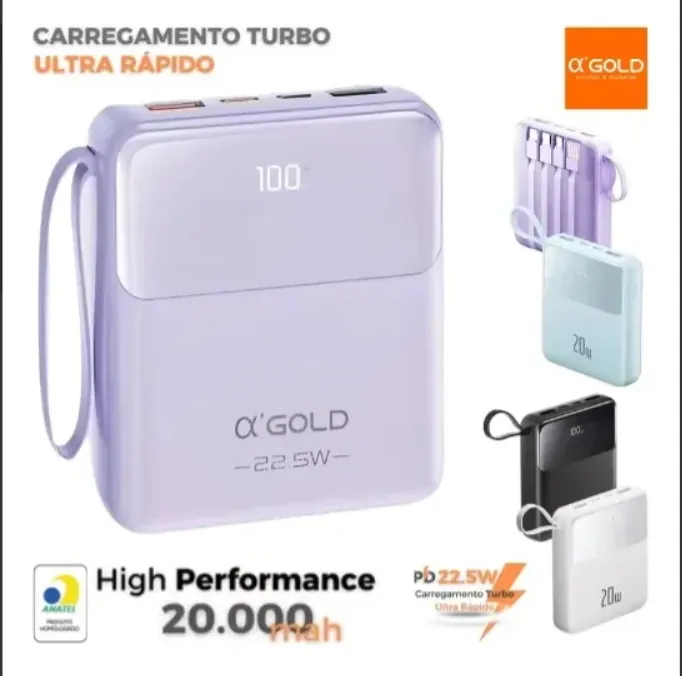 Power Bank Pequeno Turbo Carregador Portátil De Bolso A'gold — TJ CASES