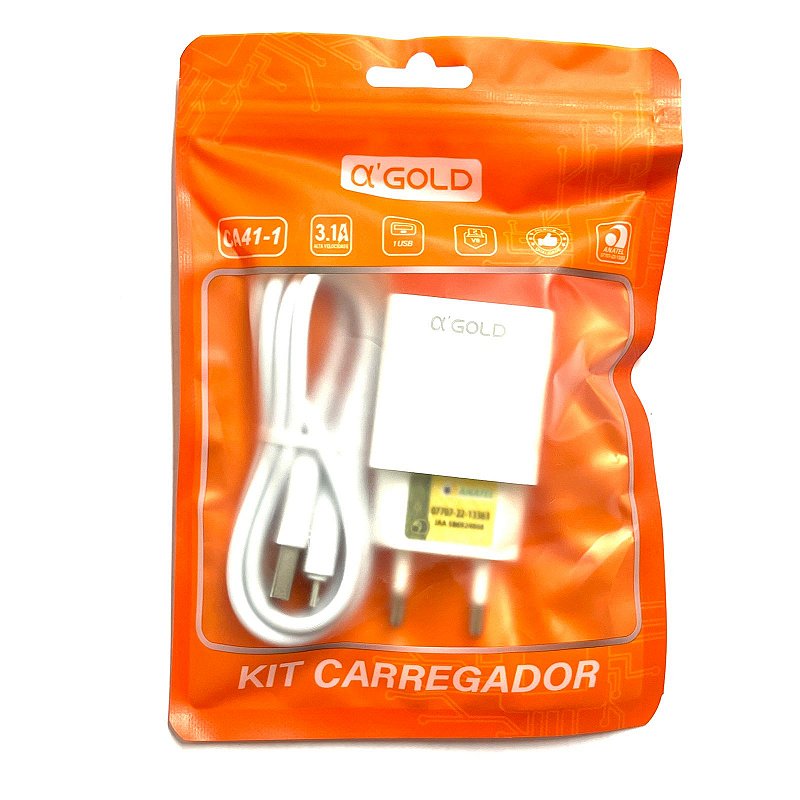 Kit de carregador 3.1 A`GOLD IOS — TJ CASES