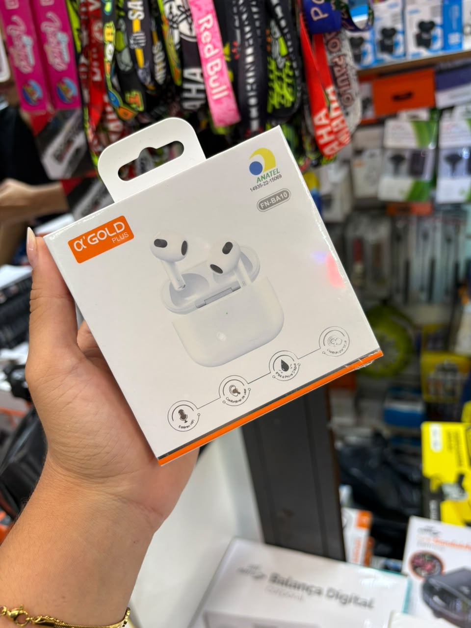 Fone Bluetooth Sem Fio A'gold Fn-ba10 Ipx4 Estéreo — TJ CASES